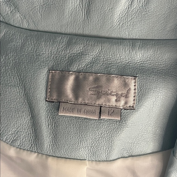 Spiegel Leather Light Blue Jacket - Picture 9 of 10